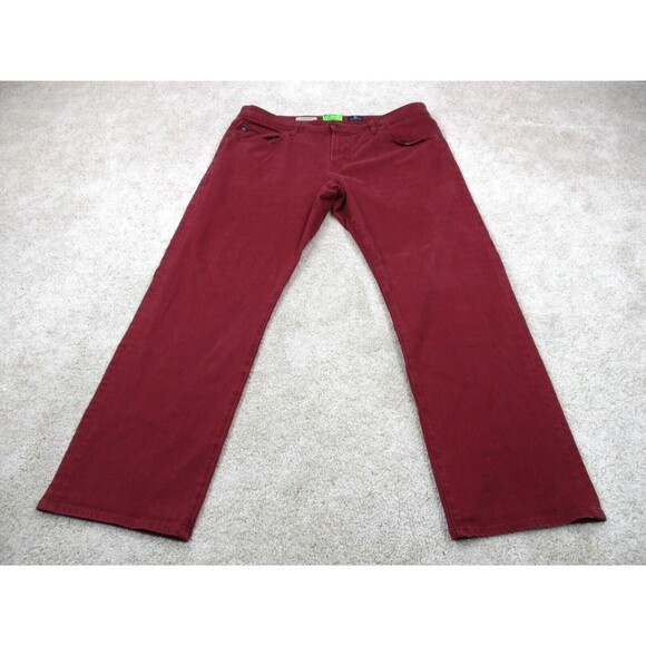 AG Adriano Goldschmied Pants Mens 36 Red Graduate Tailored Leg Chino 36x28 * - Picture 1 of 16